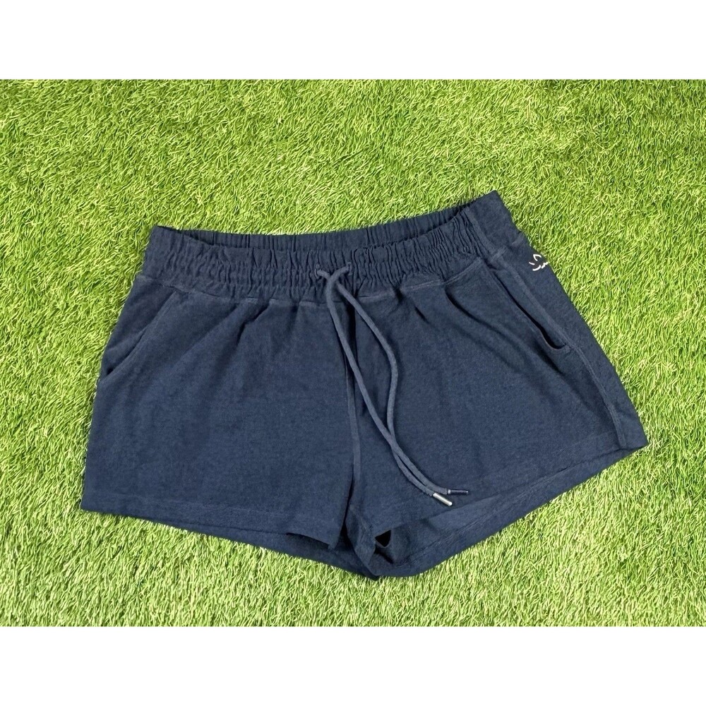 BEYONDYOGA Women's Black Athletic Shorts M Drawstring Elastic Waist 2" Inseam